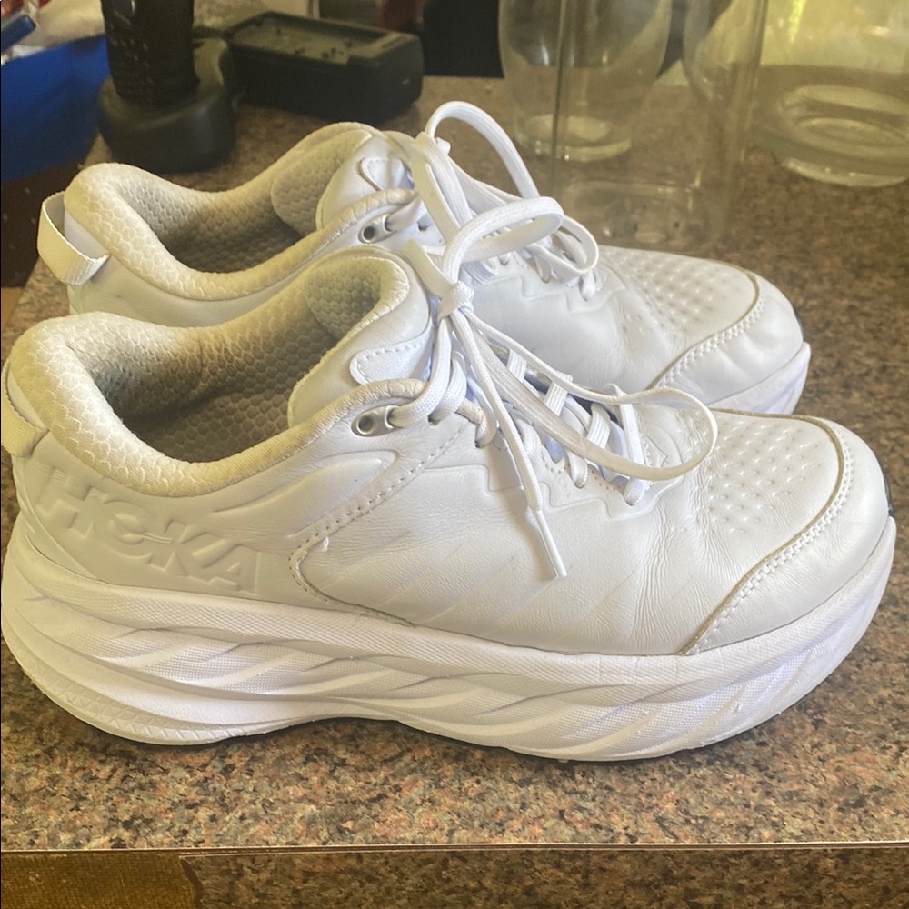 Hoka Bondi SR Women's All-White Shoes